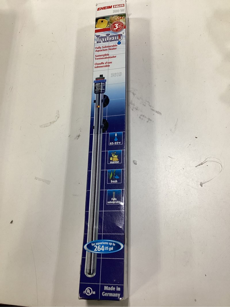 Condition photo showing New/Like New for Eheim 3619090 Jager Aquarium Thermostat Heater 300W, Black 300 Watts