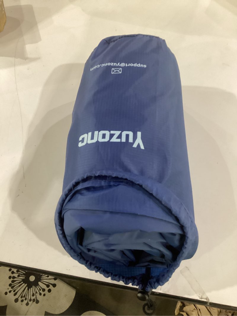 Condition photo showing Good Condition for yuzonc double camping sleeping pad with built-in foot pump and pillows – ultralight inflatable sleeping mat for 2 person, compact air mattress for backpacking hiking tent camping, portable outdoor blue+green