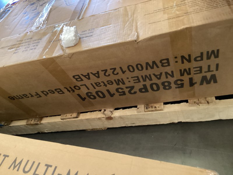 black metal loft bed frame 