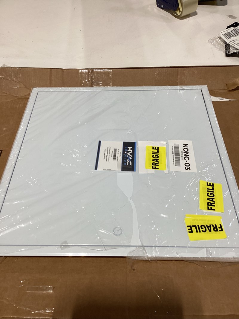Condition photo showing Good Condition for Access Door 16" X 16" Steel Access Panel Removable Door for Concealed Wall/Ceiling Application with Slotted Lock - [Outer Dimensions: 17" Width X 17" Height] 16 X 16