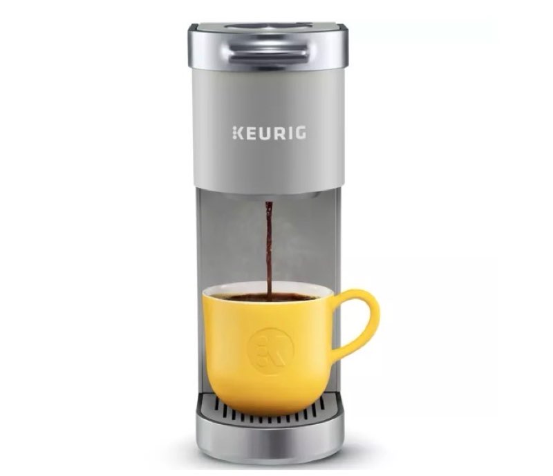 Keurig K-Mini Single-Serve K-Cup Pod Coffee Maker - Gray: Compact, 12 oz Capacity, Automatic Shut-Off,Cord Storage 