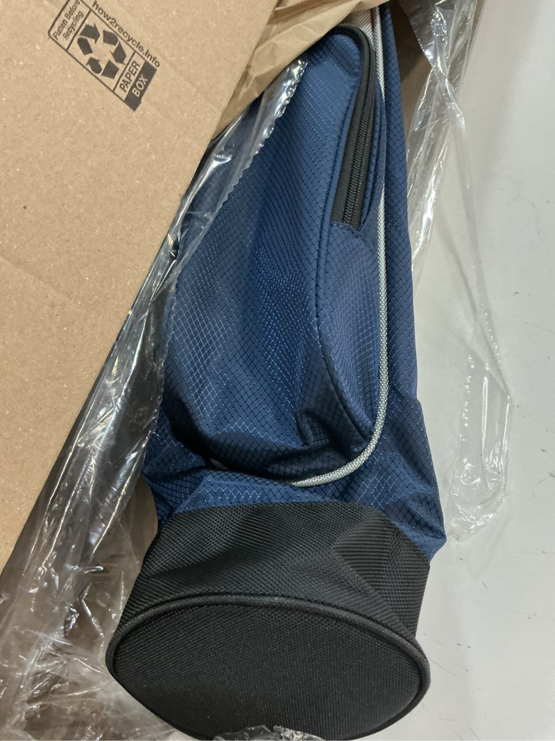 Condition photo showing Good Condition for findway golf stand bag, small golf bag for the driving range, par 3 and executive courses, lightweight golf club carry bag with ball holder and pockets for men women blue