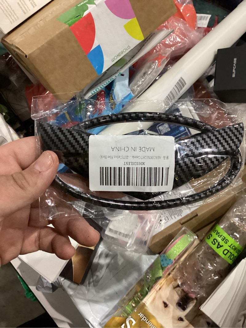 Condition photo showing New/Like New for Genesls Coupe 3D Front Rear Emblem,The Art of Speed Vintage Nameplate Badge Compatible with Genesls 2010-2017(Carbon Fiber Black)