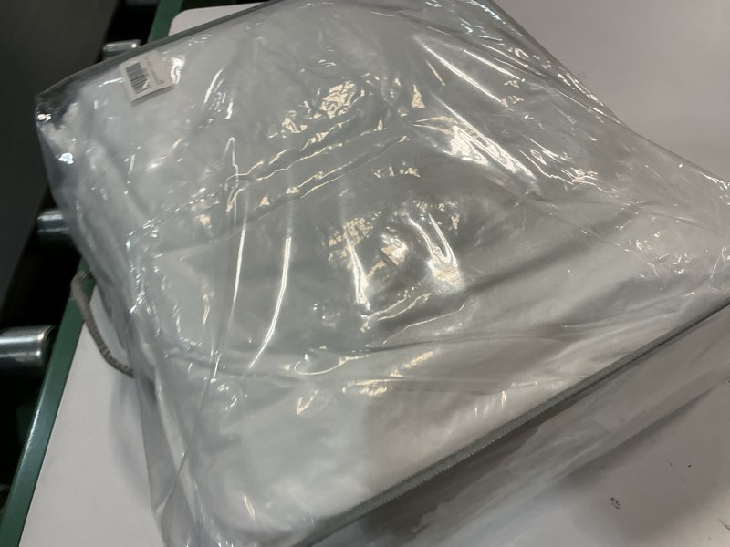 Condition photo showing New/Like New for CozyTide Cotton Oversized King Comforter 128x120,White Shabby Boho Chic Farmhouse Bedding Comforter with Ruffles,3 Pieces Vintage Lightweight and Soft French Country Rustic Bedding Set Oversized King Plus 4-white