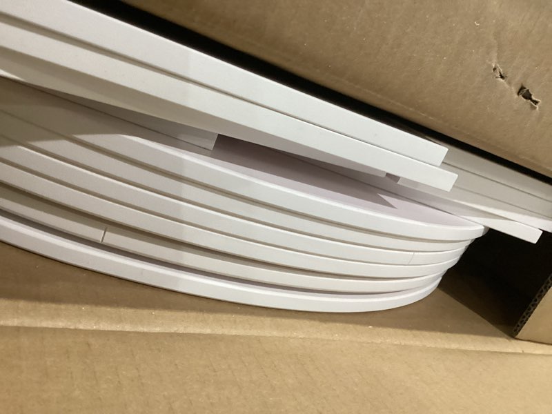 Condition photo showing As Is for SpaceAid 4 Tier Rotating Shoe Rack Tower, Spinning Shoe Display Lazy Susan, Revolving 360 Shoe Rack Storage Round Carousel, Vertical Handbag Rotate Shoes Closet Organization (4-Tier White) 4 Tier (23.2"W x 36.5"H) White