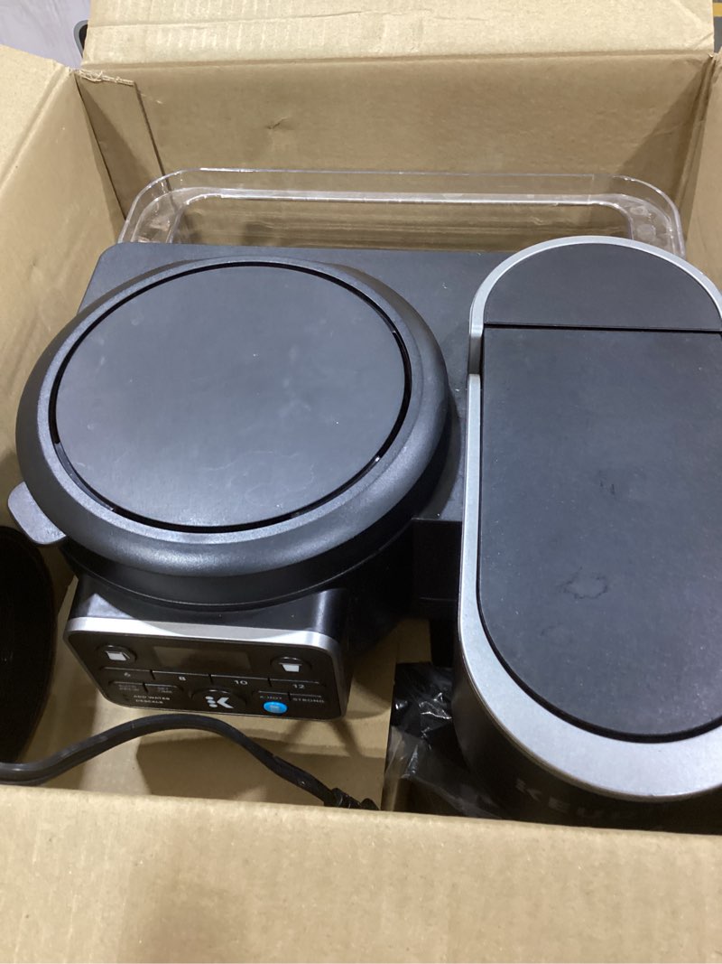 Condition photo showing As Is for keurig k-duo hot & iced single-serve & carafe coffee maker black: electric drip coffee pot, 72 oz capacity