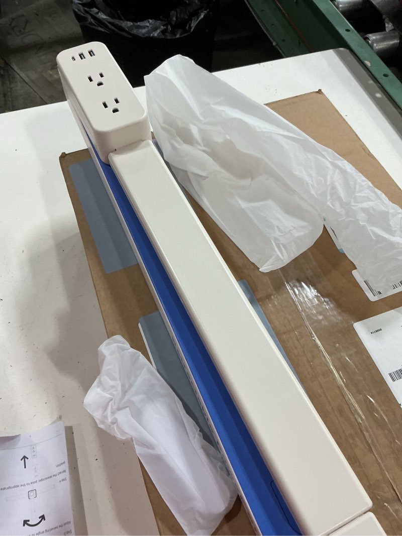 Condition photo showing New/Like New for electrical outlet extender stick - features usb-a, usb-c and 2 ac outlets, extends 22"-34", rotates 180° access hard-to-reach outlets, wall plug power socket expander nightstands, sofa, desks and more white