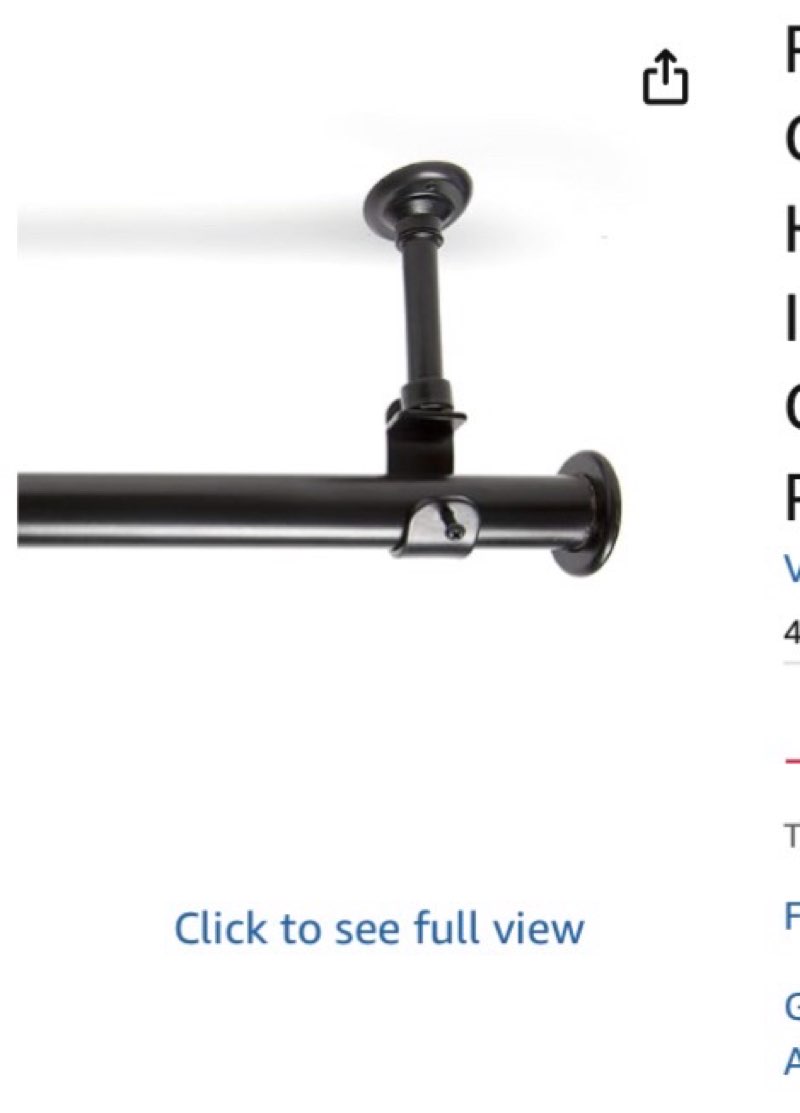 room/dividers/now adjustable ceiling mounted curtain rod - heavy duty and long 56-10 inches extendab