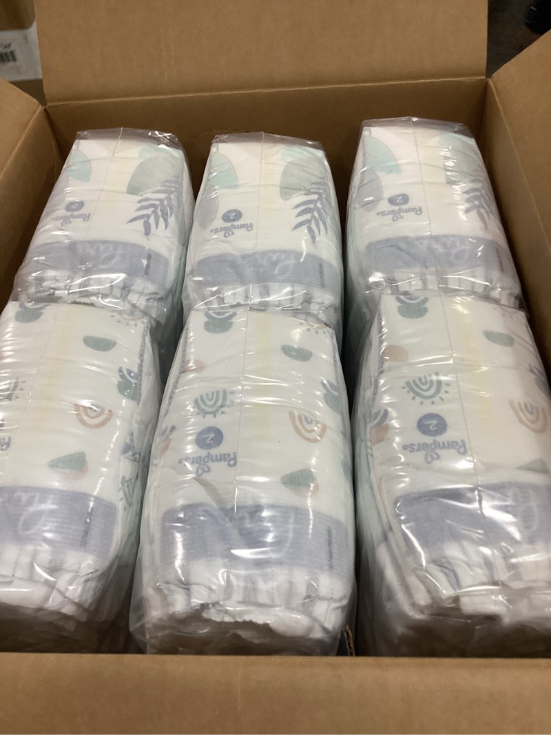 Condition photo showing New/Like New for Pampers Pure Protection Baby Diapers, Size 2 (12-18 lbs), 186 Count, Up to 100% Leakproof, Premium Plant-Based Skin Protection, Hypoallergenic Soft Diapers Size 2 186