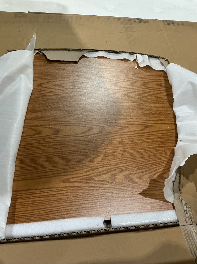 Condition photo showing Good Condition for flash furniture 36''w x 72''l rectangular oak thermal laminate activity table - standard height adjustable legs