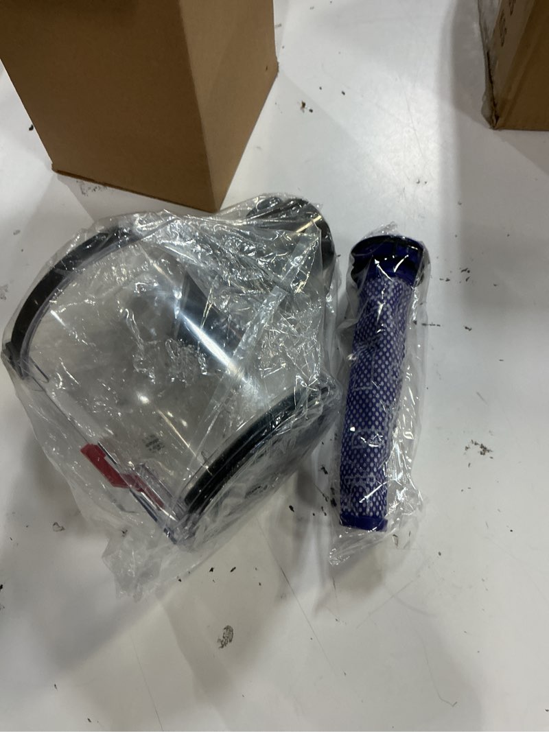 Condition photo showing Good Condition for v6 canister compatible with dyson v6 dc58 dc59 dc62 dc74 vacuum cleaner dust bin, v6 dust bin replacement, v6 canister replacement part no.965660-01 type b interface