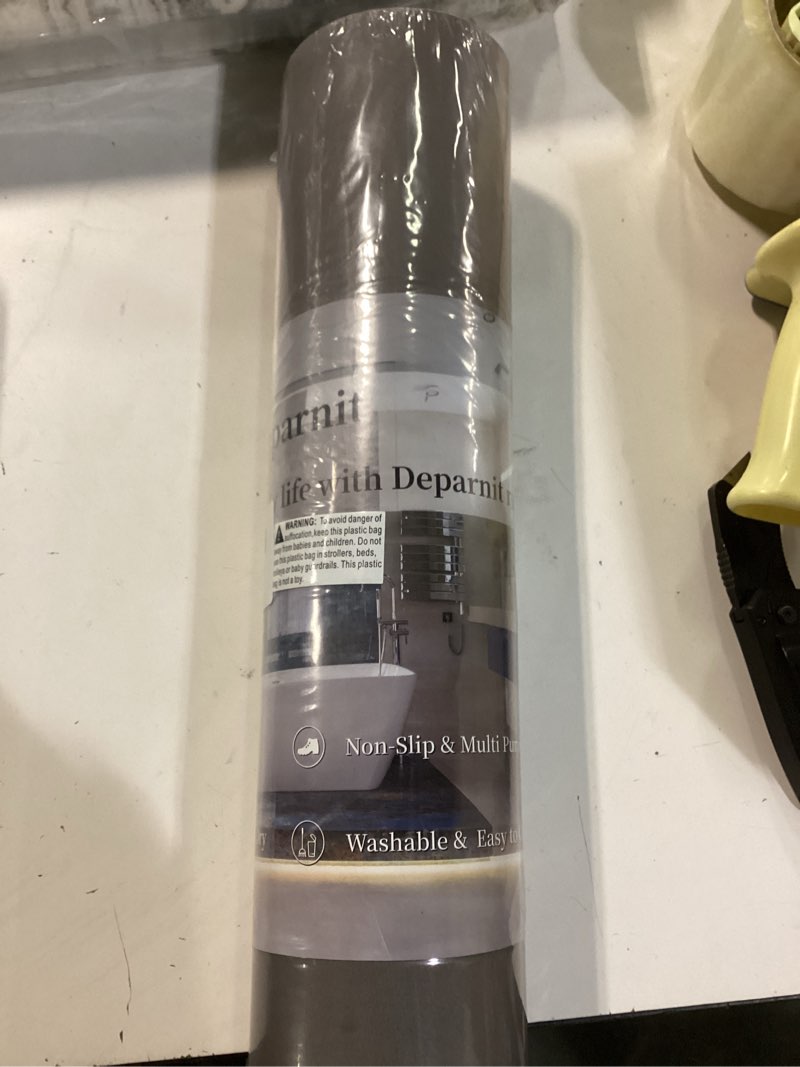 Condition photo showing New/Like New for Bath Mat - Super Absorbent Non Slip Quick Dry Thin Rubber Mats for Bathroom Floor, Fit Under Door, Shower Rug for Bathtub, Beige Rectangle White-dark 5'10" x 1'5" (Rectangular)