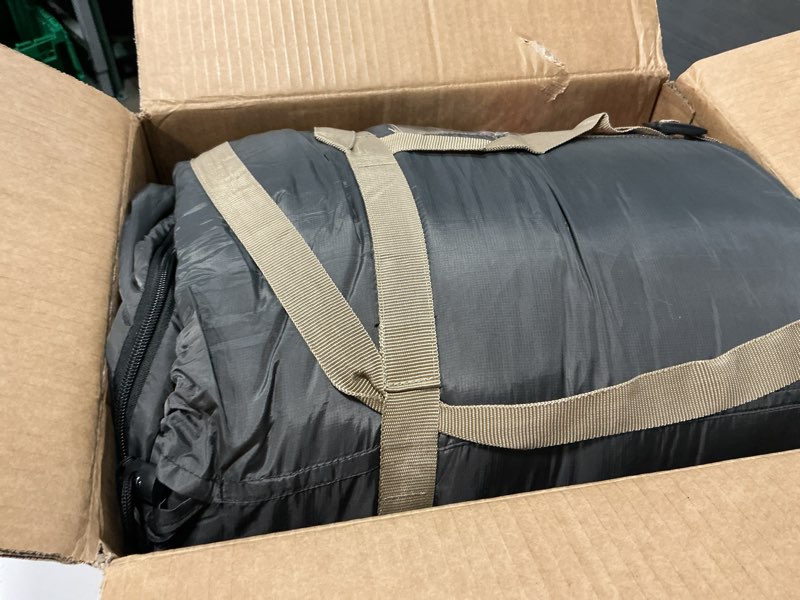 Condition photo showing Good Condition for FARLAND Sleeping Bags 30? for Adults Teens Kids with Compression Sack Portable and Lightweight for 3-4 Season Camping, Hiking,Waterproof, Backpacking and Outdoors Dark Grey (L Zip) Large(86.6"x32.68")