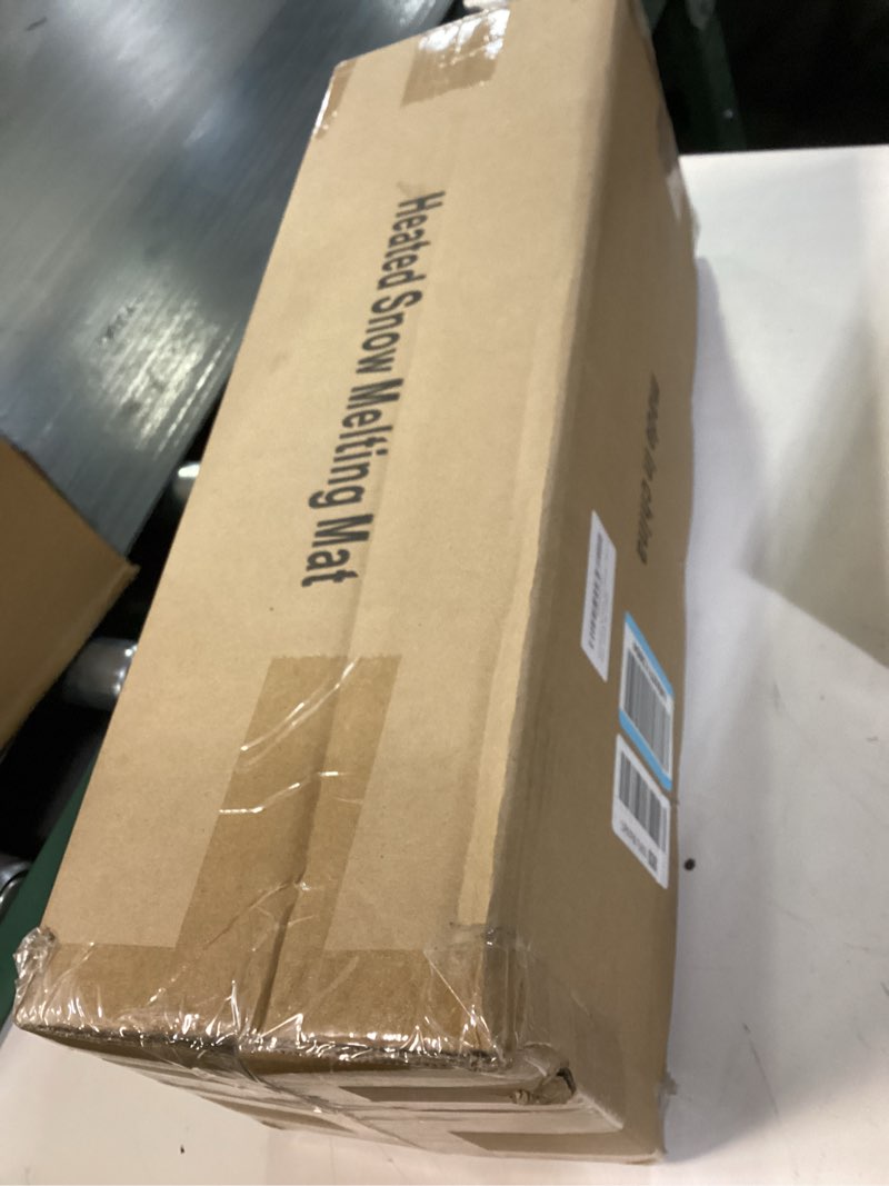 Condition photo showing New/Like New for 20" x 30" Heated Snow Melting Mat, 7mm Thickening Anti-Slip Rubber Snow and Ice Melting Mat, Electric Winter Heating Mat for Outdoor Steps,Stairs,Sidewalks,Walkways (Pack of 1) 20x30 Inch