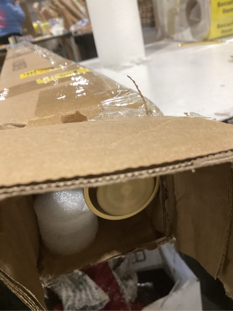 Condition photo showing Good Condition for 1 1/8 Inch Diameter Curtain Rods72 to 144 Inches(6-12ft), Telescoping Heavy Duty Large Drapery Rod with Adjustable Aluminum Alloy Bracket, Solid End Caps for Windows Patio Decoration, Brushed Gold Brushed Gold 72"-144"
