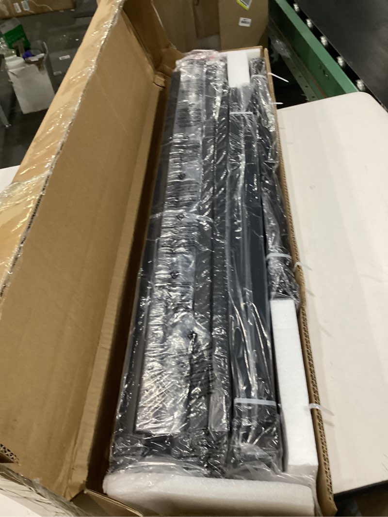 Condition photo showing New/Like New for awesofurni full size bed frame, 7 inch basics metal bed frame, heavy duty 9-leg base for box spring and mattress, noise-free, easy assembly, black full modern