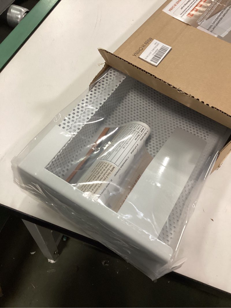Condition photo showing New/Like New for 4ft Steel Easy Slip-On Baseboard Heater Cover with End Caps for Bathroom & Hydronic System for Replacing Old Cover, White Cover 4ft ?With End Caps?