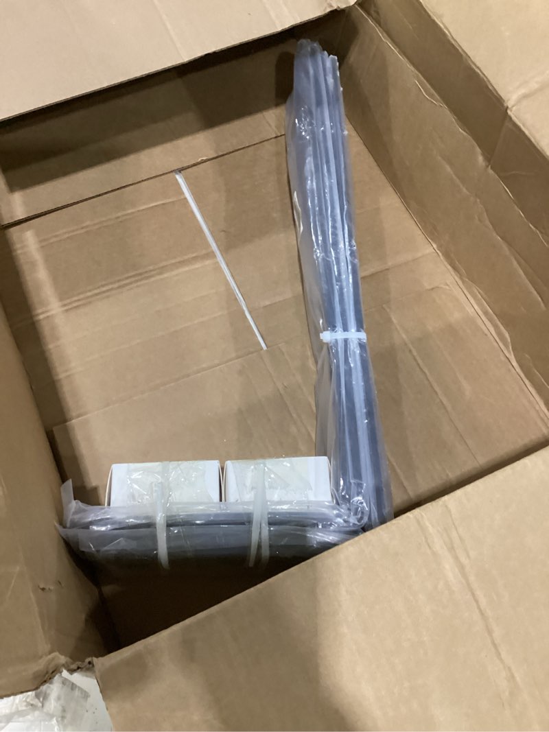 Condition photo showing New/Like New for 4-pack countertop support brackets 20"x8"x2.5", heavy duty steel l metal floating hidden shelf bracket for shelves, quartz/granite/wood/concrete/laminate countertops 20"x 8" x2.5" 4 pack-black