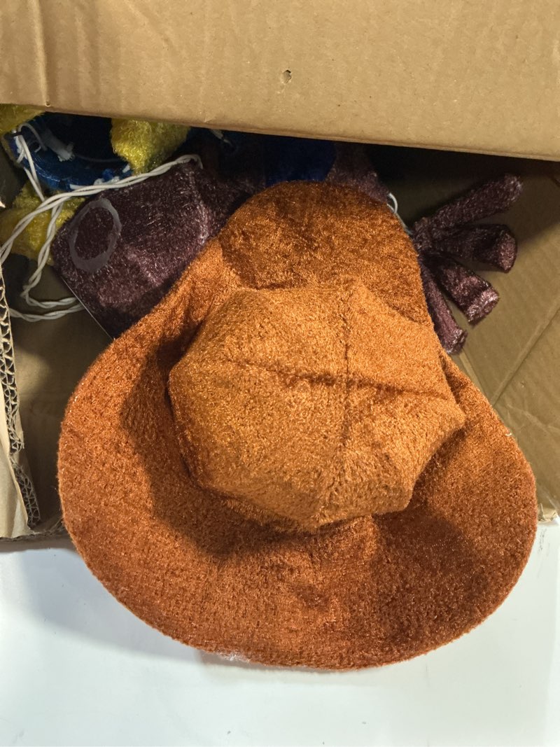 Condition photo showing As Is for ProductWorks 32IN Rudolph 3D LED Yard Decor Misfit Cowboy with Ostrich