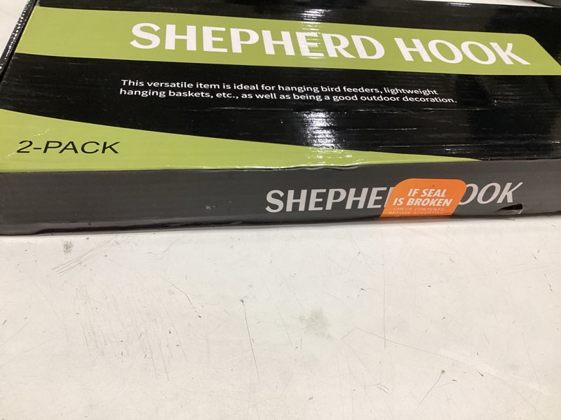 Condition photo showing As Is for ottsuls shepherd-hooks 60" adjustable for bird-feeder lantern plant-hook garden-stake - plant stand hanger for outdoor flower basket, bird feeder hanger weddings decor (2 pack) 60 inch a-2 pack