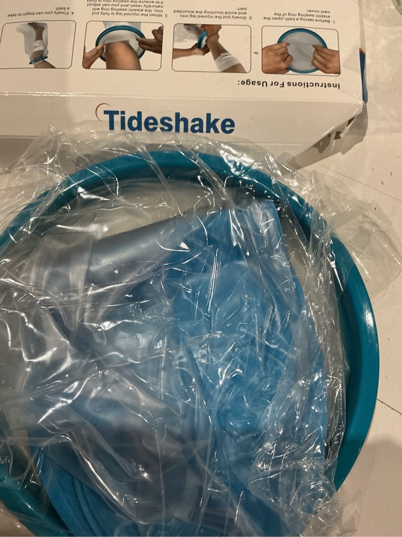 Condition photo showing Good Condition for tideshake non?slip waterproof foot cast cover for showering, reusable adult foot cast protector, cast covers for shower foot & ankle, watertight cast bag for surgery, burns, wounds & after surgery recovery