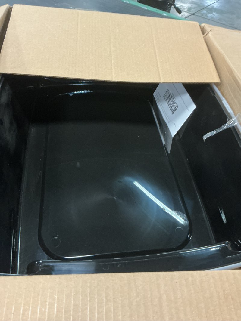 Condition photo showing Good Condition for iris usa cat litter box xx-large open top with high sided walls tall scatter shield scoop included easy clean plastic pan for big cats kittens multi-cat households 30"l x 20"w x 14"h black xxl black