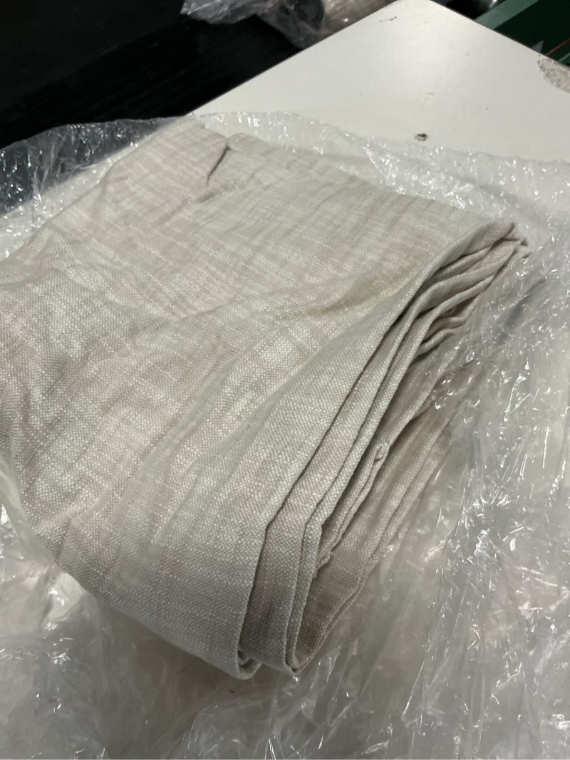 Condition photo showing Good Condition for textured cotton true blackout curtain, 48x84, oatmeal ( of 1