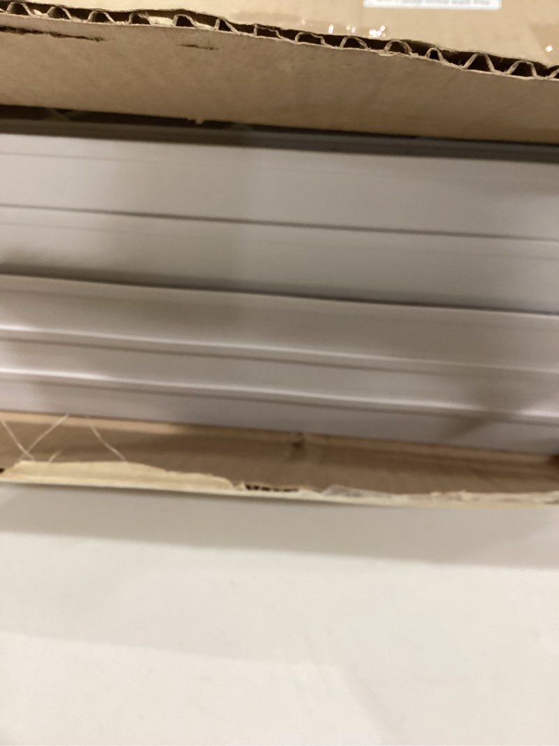 Condition photo showing As Is for SNSLXH 5 Pack Stackable Closet Storage Basket, Multifunctional & Foldable Closet Organizer for Bathroom Kitchen Laundry Room Wardrobe Storage, Space-Saving Clothes Storage Drawer Organizer, White White 5 Pack