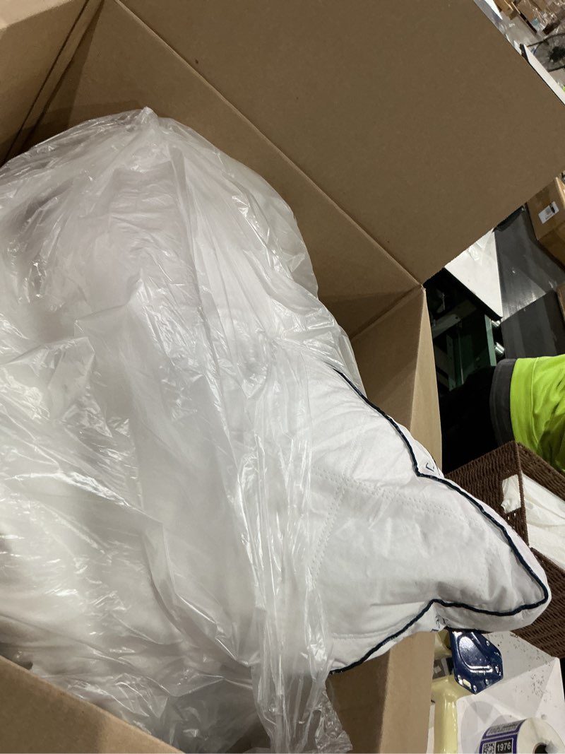 Condition photo showing Good Condition for pacific coast gusseted bed pillows for side sleepers and back sleepers, goose feather and down firm pillows with 100% cotton shell, king size set of 2, supportive gusseted pillows for sleeping king (pack of 2)