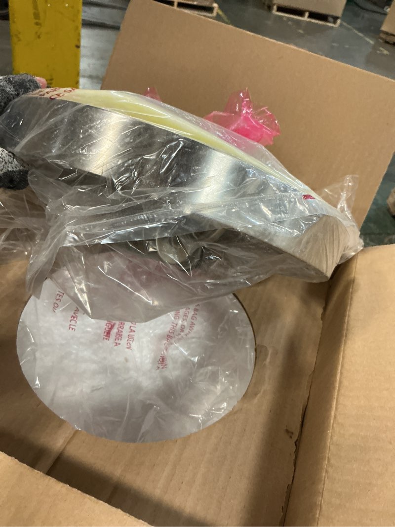 Condition photo showing As Is for Kalium Flush Mount Ceiling, 2-Light Farmhouse Ceiling Mount with Seeded Glass Lampshade, Industrial Flush Silver 10.75 Inch * 4.5 Inch