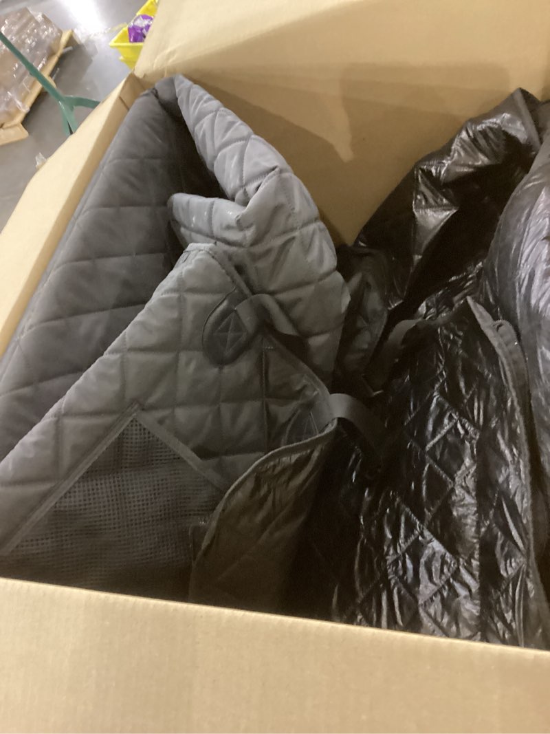 Condition photo showing As Is for URPOWER Hard Bottom Dog Car Seat for Large Medium Dogs, Dog Back Seat Extender with 3-Sided Hard Boards, Waterproof Pet Backseat Cover Dogs Hammock for Cars, Trucks and SUVs, Holds up to 200 lbs Black For Car, SUV & Truck