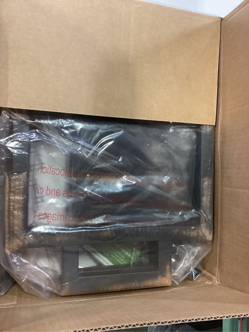 Condition photo showing New/Like New for 34 Inch Firewood Rack Outdoor Indoor with Handle and Log Carrier Bag, Stable Metal Wood Rack Heavy Duty Log Holder for Fireplace Patio Deck, Rustproof Firewood Storage Organizer Tool, Black, Square Square 34 Inch Black