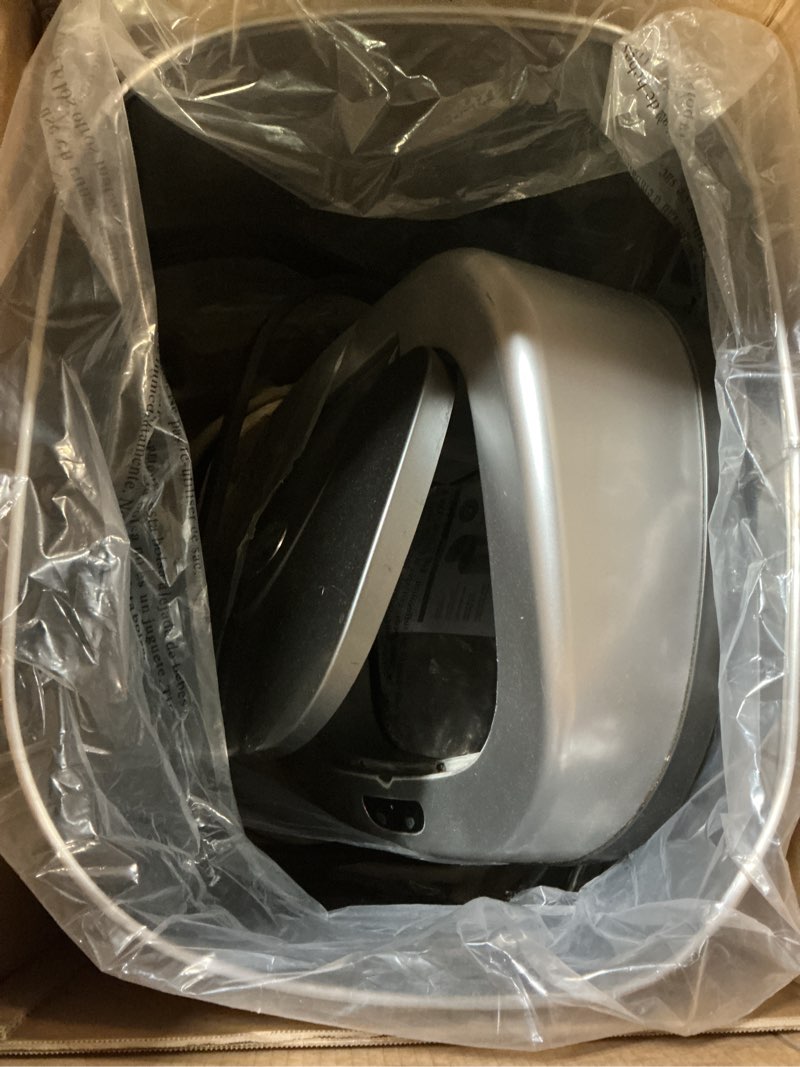 Condition photo showing Good Condition for ninestars dzt-80-24 automatic motion sensor trash can with adjustable sensor range, stainless steel base, silver lid, 21 gallon