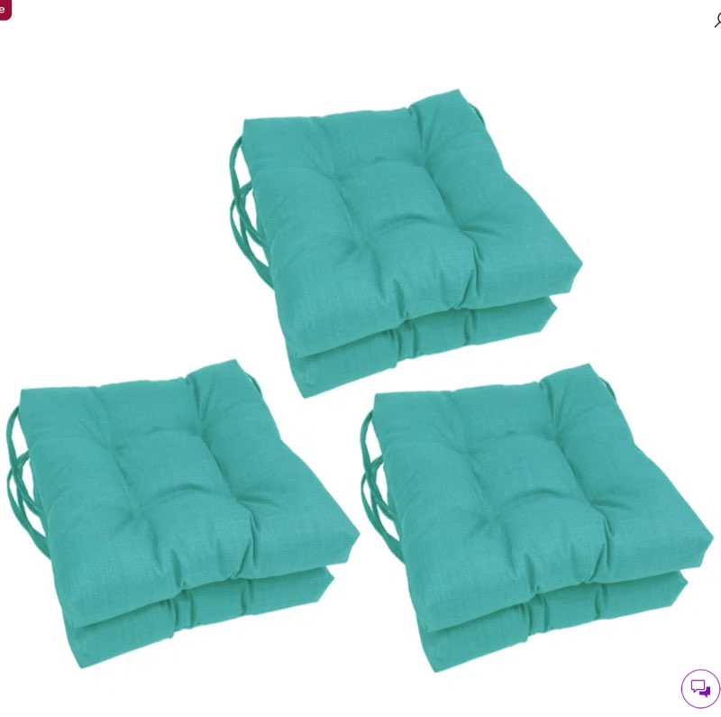 Outdoor 3.5'' Dining Chair Seat Cushion( set of 6) 