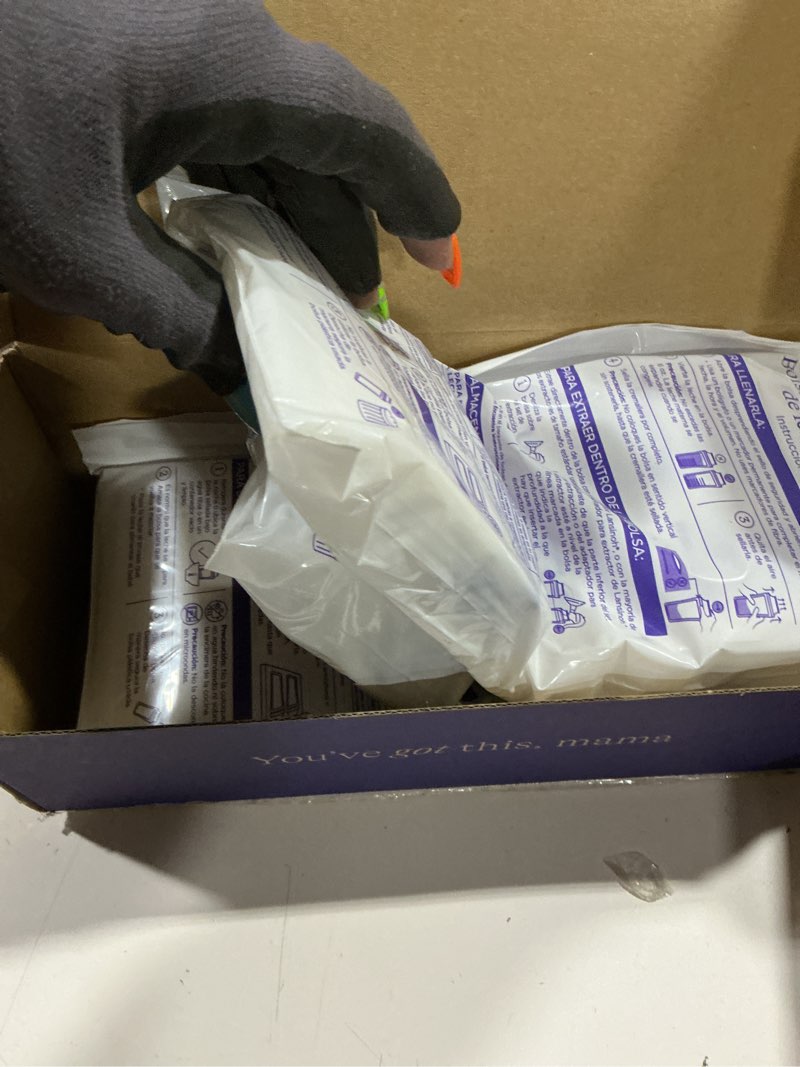 lansinoh breastmilk storage bags, 200 count value pack, baby essentials, leak-proof, fast freeze & t