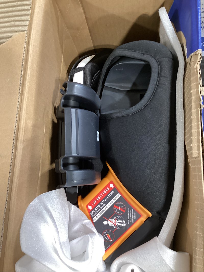 Condition photo showing Good Condition for chicco kidfit cleartex plus 2-in-1 belt-positioning booster car seat, backless and high back booster seat, for children aged 4 years and up and 40-100 lbs., obsidian/black kidfit cleartex plus obsidian