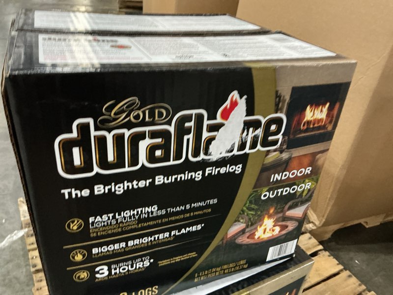 Condition photo showing New/Like New for duraflame gold ultra-premium 4.5 lb. firelogs, 9-pack case 3-hour burn
