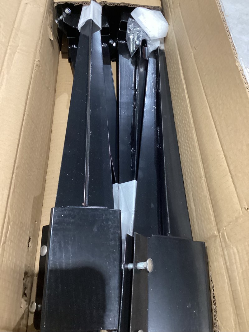 Condition photo showing Good Condition for arifaro 4x4 fence post anchor ground spike, 24 inch heavy duty powder coated metal post anchor for mailbox, fence & garden posts, fits 3.5" x 3.5" actual post, black, pack of 4 24 inch black