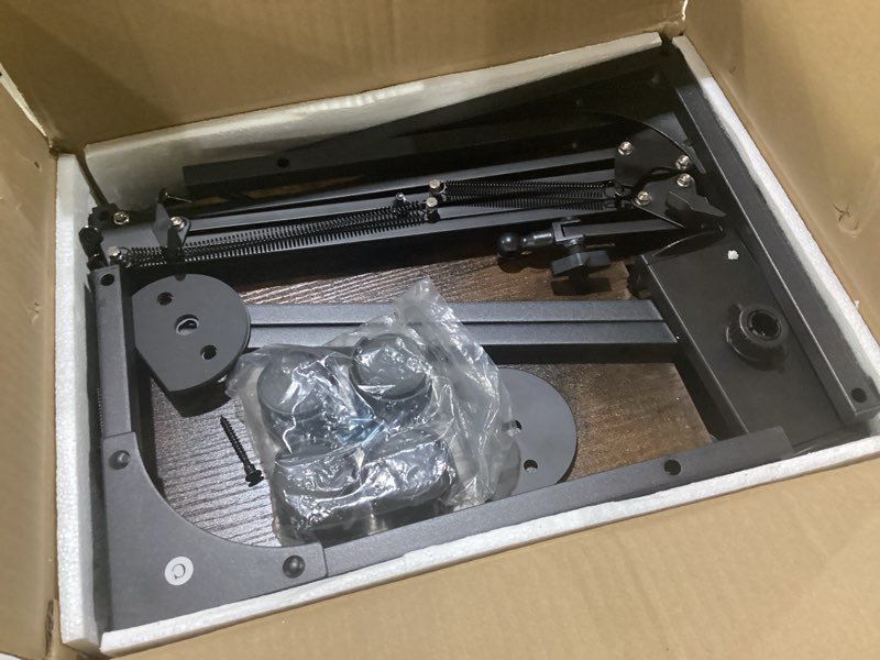 Condition photo showing Good Condition for floor kindle tablet ipad stand with 2-tier storage shelves,angle height adjustable ipad tablet kindle holder for bed with 360-degree rotating wheels, compatible with 4.7"-13" kindle cell phone iphone black 11.4"d x 15.4"w x 56.4"h