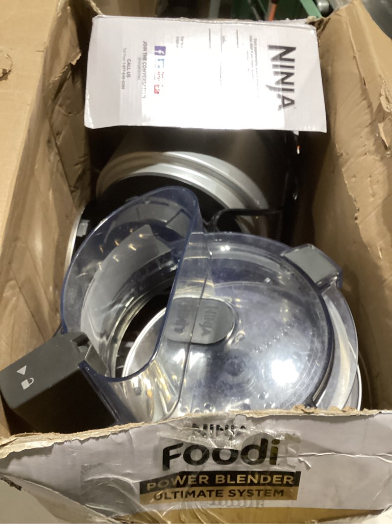 Condition photo showing Good Condition for Ninja Blender & Food Processor Combo, Foodi Power Blender System for Smoothies, Bowls, Spreads & Shakes, 6 Functions, 72-oz Pitcher, To-Go Cups, Silver, SS401 1600 Peak Watts