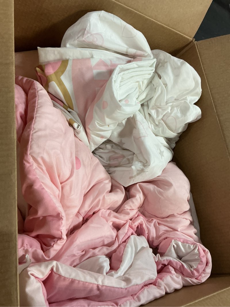 Condition photo showing As Is for (Similar )Jay Franco Hello Kitty Twin Comforter Set - 5 Piece Bedding Includes Sheet Set & Pillow Covers - Super Soft Pink Bedding Twin Pink - Hello Kitty