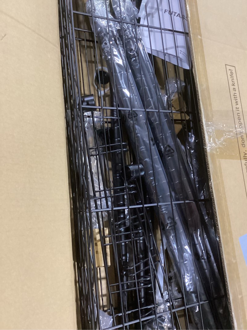 Condition photo showing Good Condition for FUTASSI P1 Plus Rolling Clothes Rack, 22mm Diameter Heavy Duty Garment Rack with Wheels, Portable Closet Wardrobe with Double Rods, 45" W x 17.7" D x 80.5" H, Max Load 524 LBS, Black P1 Plus Black