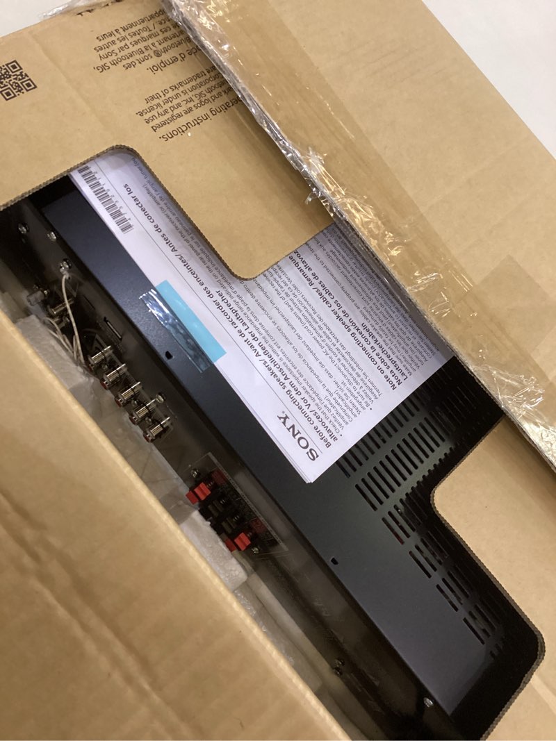 Condition photo showing As Is for Sony STRDH190 2-ch Home Stereo Receiver with Phono Inputs & Bluetooth Black Stereo Receiver Receiver