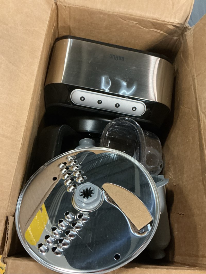 Condition photo showing As Is for braun fp3211si easy prep 8c food processor,silver