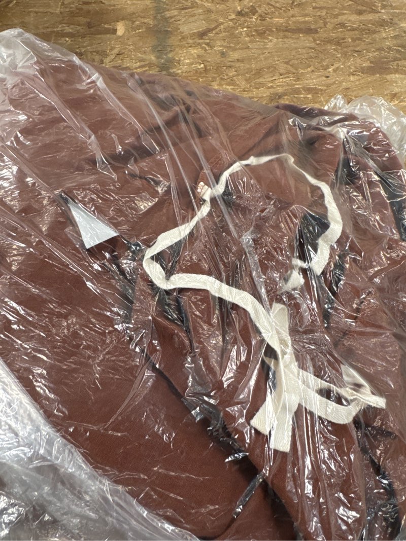 Condition photo showing Good Condition for european linen duvet cover, king/cal king, bordeaux