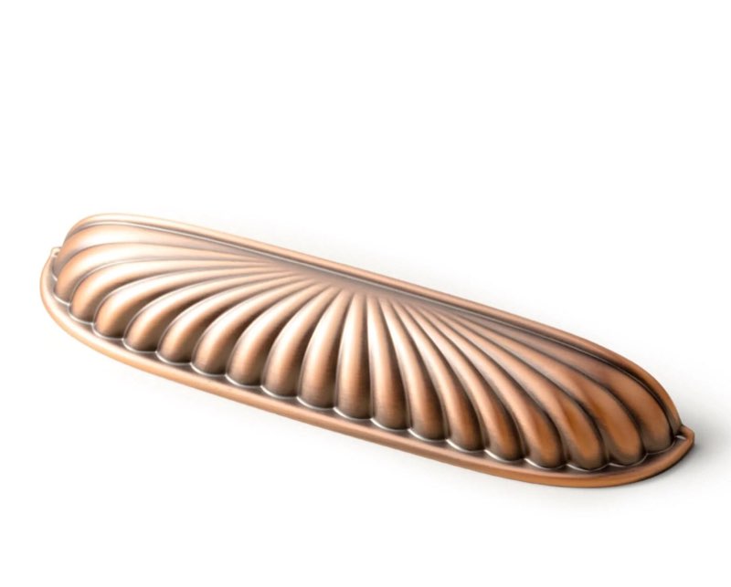 Semicircular Antique Brass Cabinet Pulls Half Moon Shaped Bin Cup Draw Images may be subje