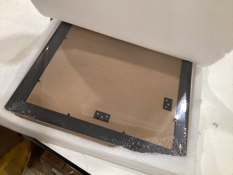 Condition photo showing Good Condition for golden state art, 12x16 ornate bronze color frame - white mat for 8x12 photo - complex molding design - wall mounting - portrait/landscape - tempered glass 12x16 bronze