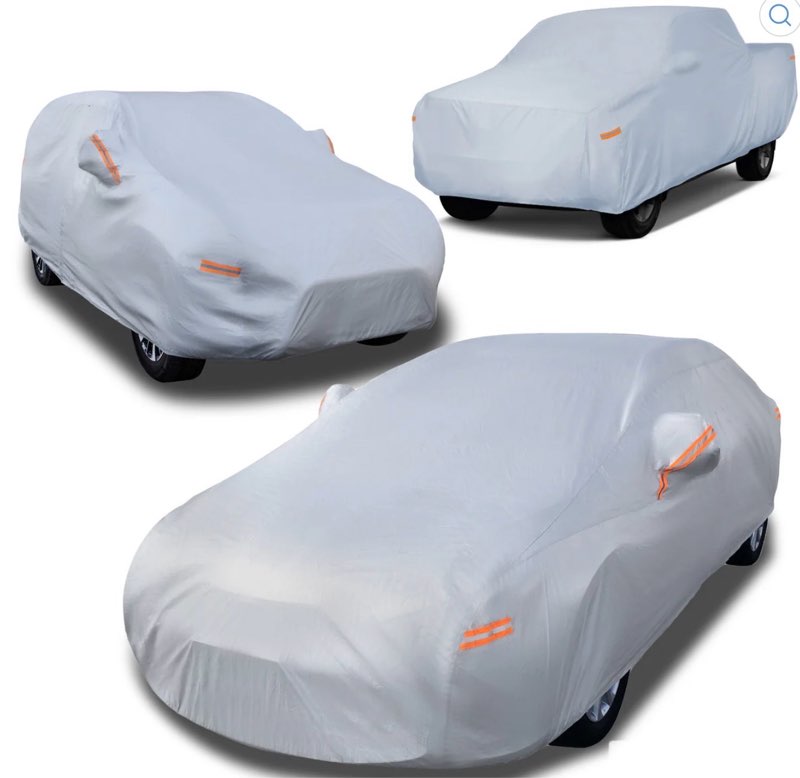 kayme 10 layers suv car cover waterproof all weather [see vehicle size chart for accurate fit] heavy