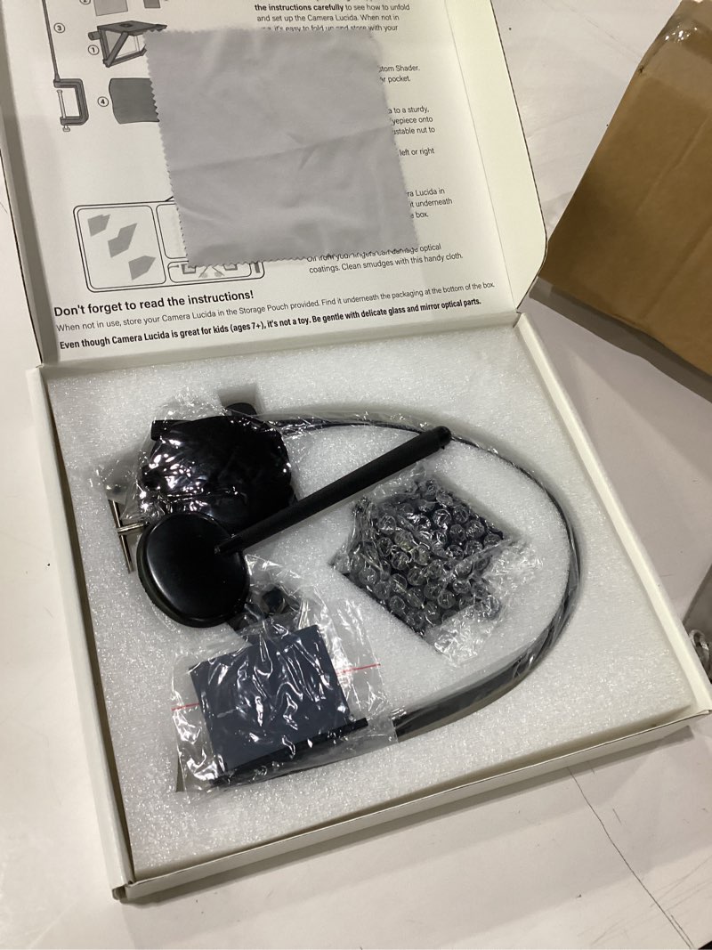 Condition photo showing New/Like New for camera lucida drawing tool,multi-angle fixture,adjustable pea jig projector can be rotated 360°,camera lucida for artists, kids, adults