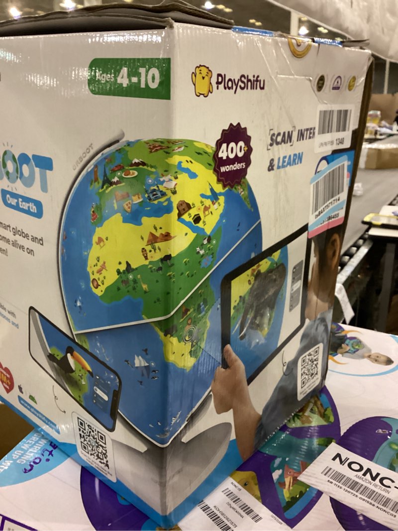 Condition photo showing New/Like New for PlayShifu Globe for Children – Orboot Earth: Interactive Kids Globe with 1000+ Facts on Animals, Places & Monuments | Tech-Powered Learning Toy & STEM Gift for Kids Ages 4–10